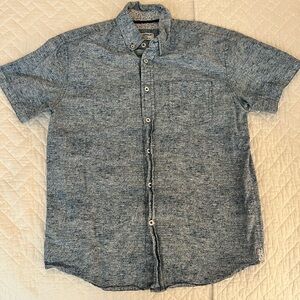 Casual Blue Button Down Shirt for Men